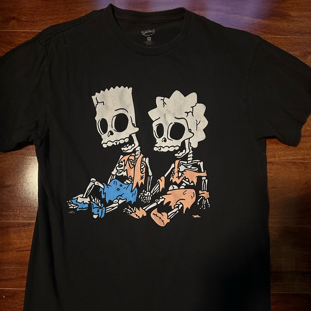 The Simpsons Bart Lisa Skeleton T-Shirt